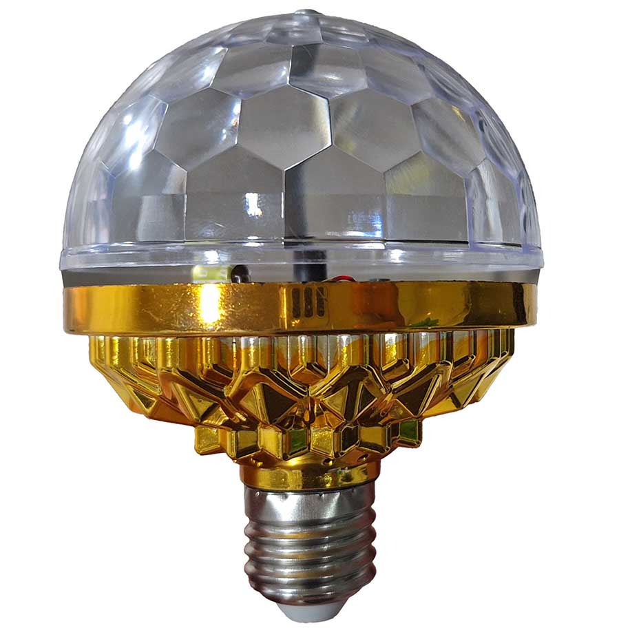 لامپ رقص نور رنگی چرخشی LED پرنور 360 درجه