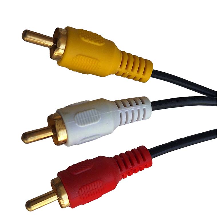 کابل تبدیل تک فیش AUX به سه فیش AV  – انتقال صدا و تصویر